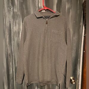 Daniel Cremieux Men’s gray Cotton Sweater – Size Large, Classic Fit